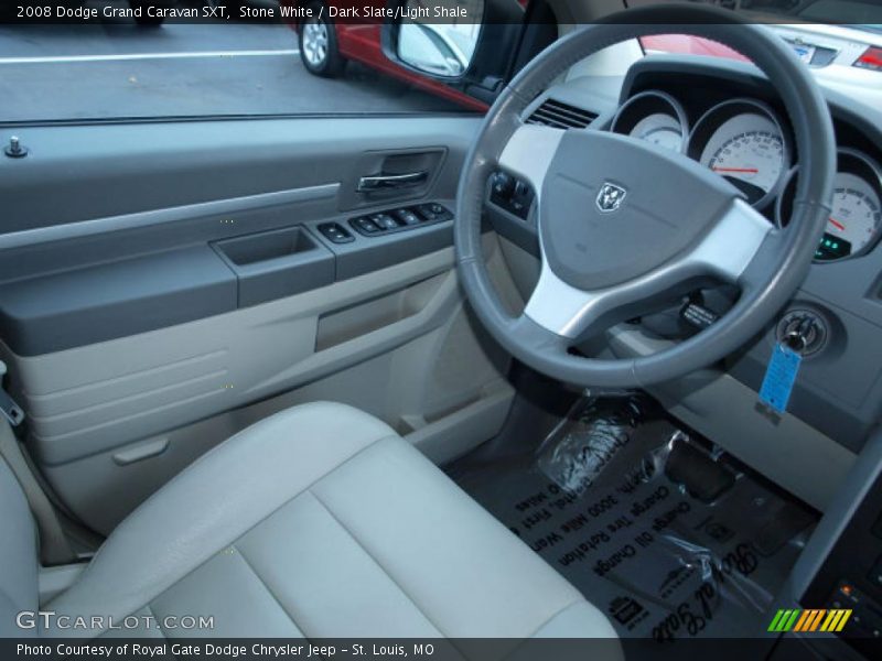 Stone White / Dark Slate/Light Shale 2008 Dodge Grand Caravan SXT