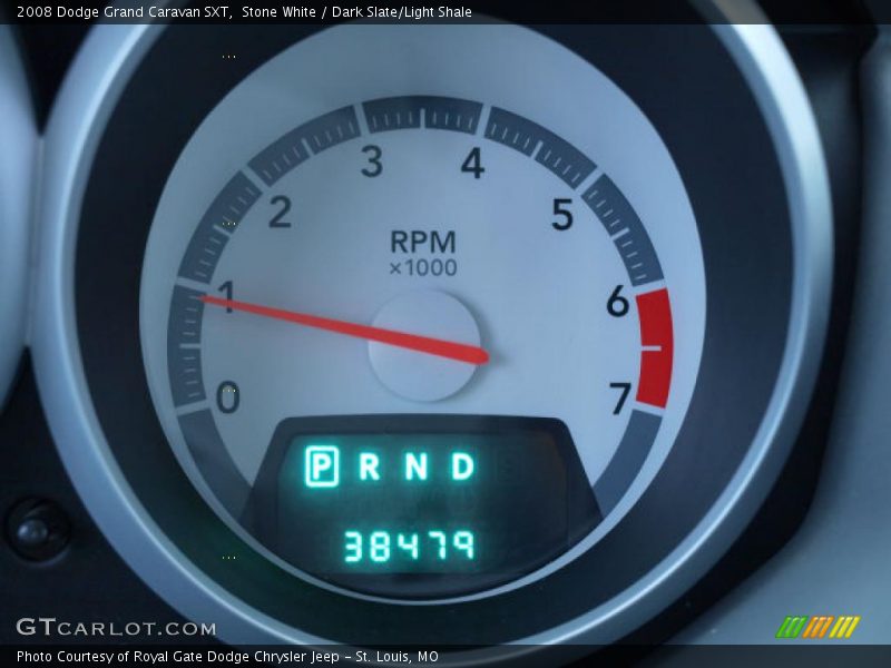 Stone White / Dark Slate/Light Shale 2008 Dodge Grand Caravan SXT