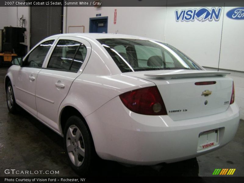 Summit White / Gray 2007 Chevrolet Cobalt LS Sedan