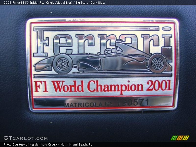  2003 360 Spider F1 Logo