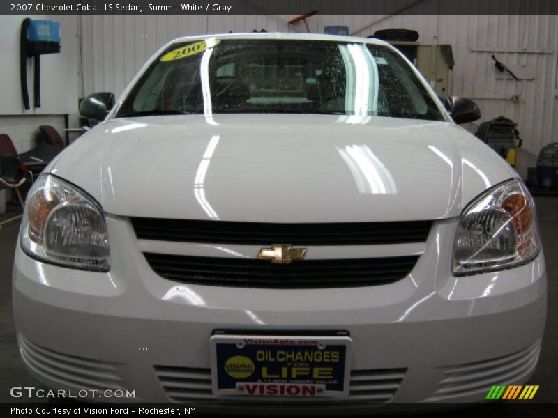 Summit White / Gray 2007 Chevrolet Cobalt LS Sedan