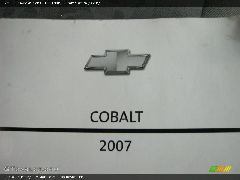 Summit White / Gray 2007 Chevrolet Cobalt LS Sedan