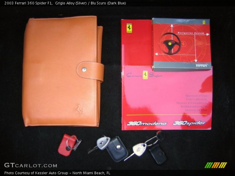 Grigio Alloy (Silver) / Blu Scuro (Dark Blue) 2003 Ferrari 360 Spider F1