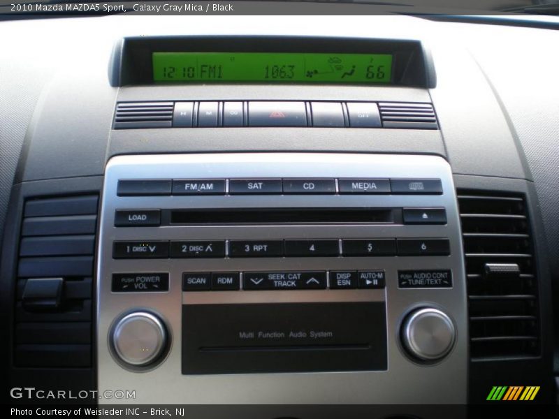 Controls of 2010 MAZDA5 Sport