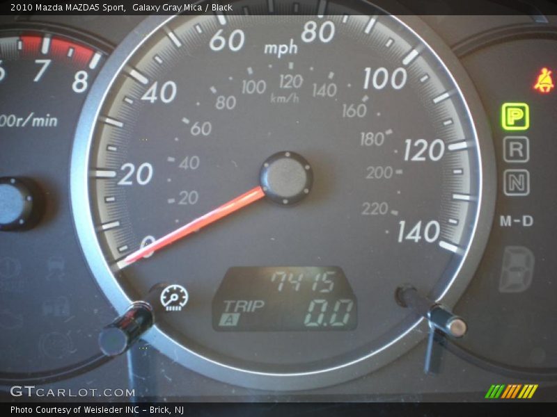 Galaxy Gray Mica / Black 2010 Mazda MAZDA5 Sport
