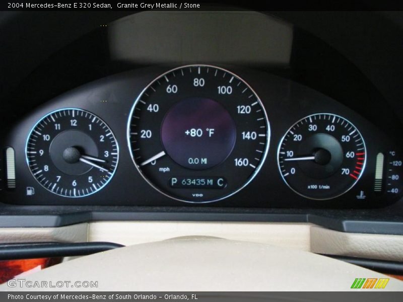 Granite Grey Metallic / Stone 2004 Mercedes-Benz E 320 Sedan