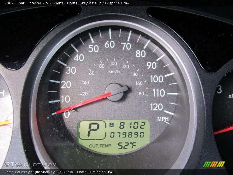Crystal Gray Metallic / Graphite Gray 2007 Subaru Forester 2.5 X Sports