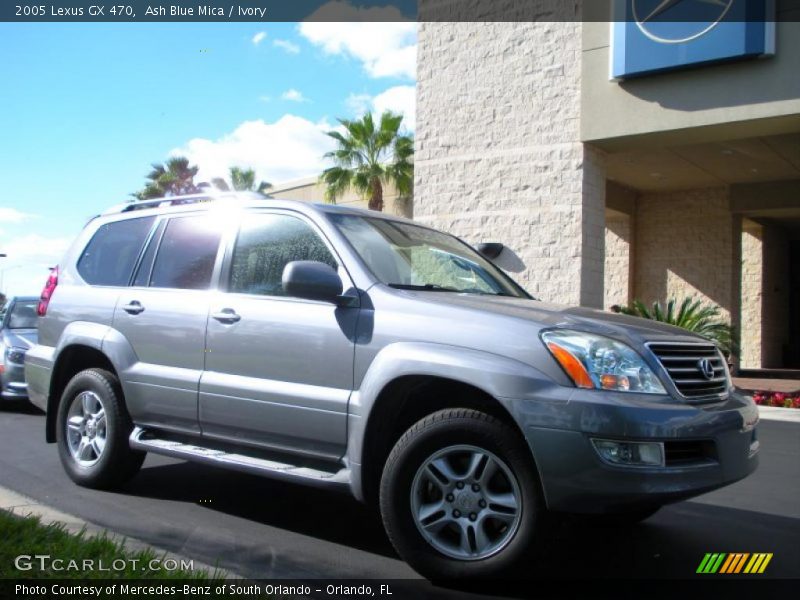 Ash Blue Mica / Ivory 2005 Lexus GX 470