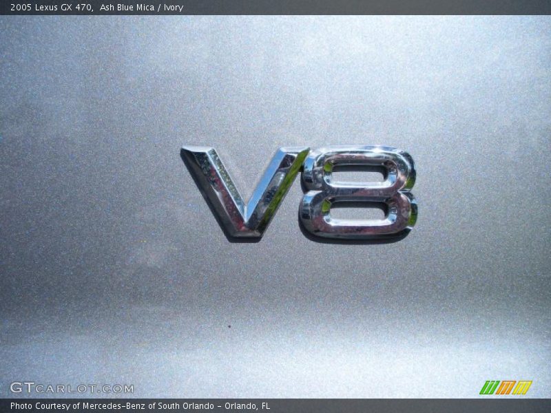 Ash Blue Mica / Ivory 2005 Lexus GX 470