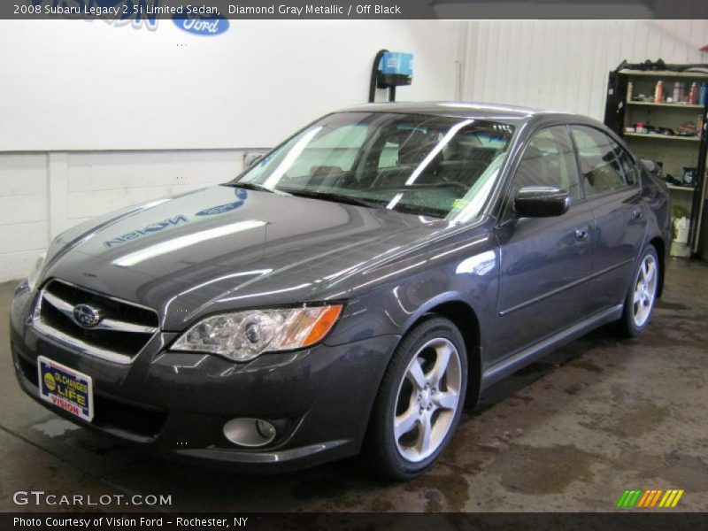 Diamond Gray Metallic / Off Black 2008 Subaru Legacy 2.5i Limited Sedan