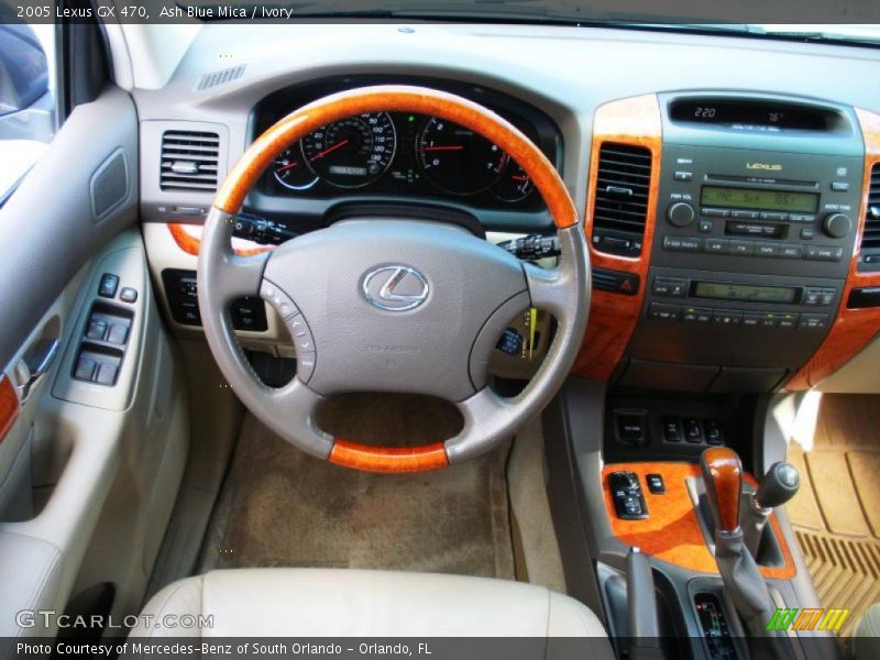 Ash Blue Mica / Ivory 2005 Lexus GX 470