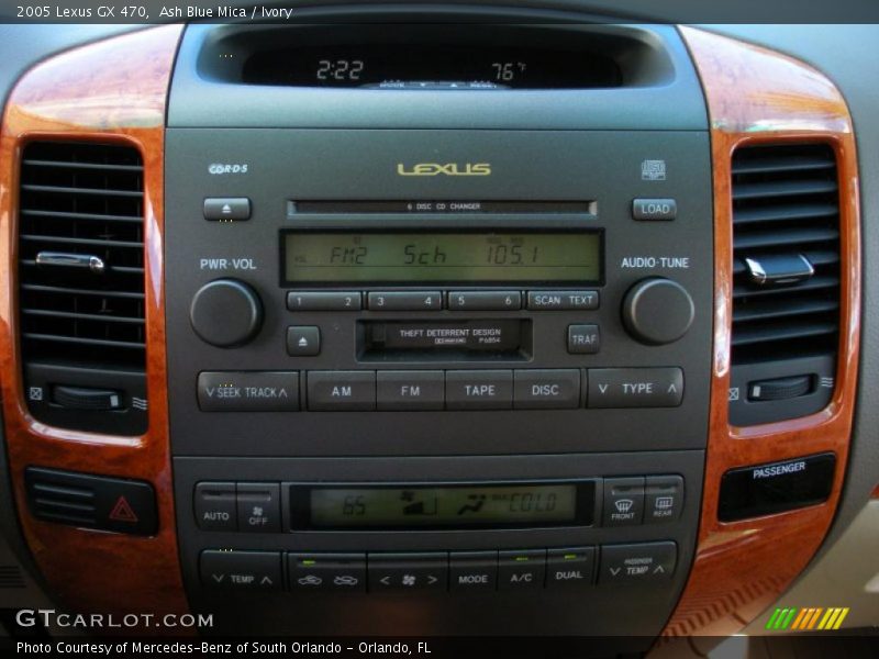 Ash Blue Mica / Ivory 2005 Lexus GX 470