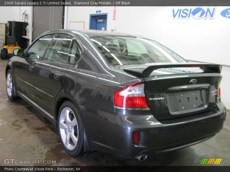 Diamond Gray Metallic / Off Black 2008 Subaru Legacy 2.5i Limited Sedan