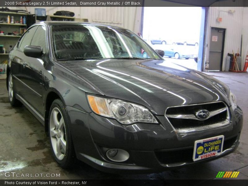 Diamond Gray Metallic / Off Black 2008 Subaru Legacy 2.5i Limited Sedan