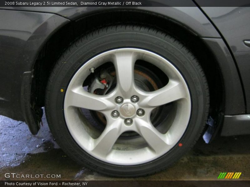 Diamond Gray Metallic / Off Black 2008 Subaru Legacy 2.5i Limited Sedan