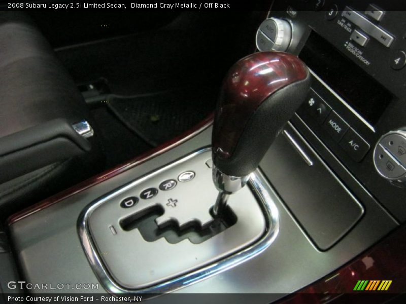 Diamond Gray Metallic / Off Black 2008 Subaru Legacy 2.5i Limited Sedan