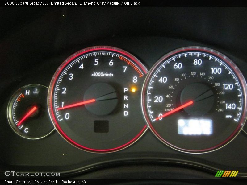 Diamond Gray Metallic / Off Black 2008 Subaru Legacy 2.5i Limited Sedan
