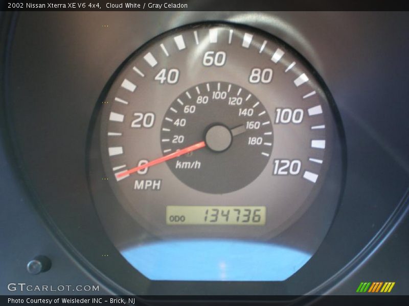 Cloud White / Gray Celadon 2002 Nissan Xterra XE V6 4x4