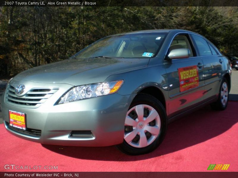 Aloe Green Metallic / Bisque 2007 Toyota Camry LE