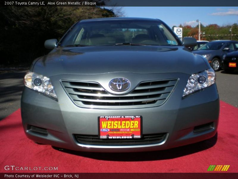 Aloe Green Metallic / Bisque 2007 Toyota Camry LE