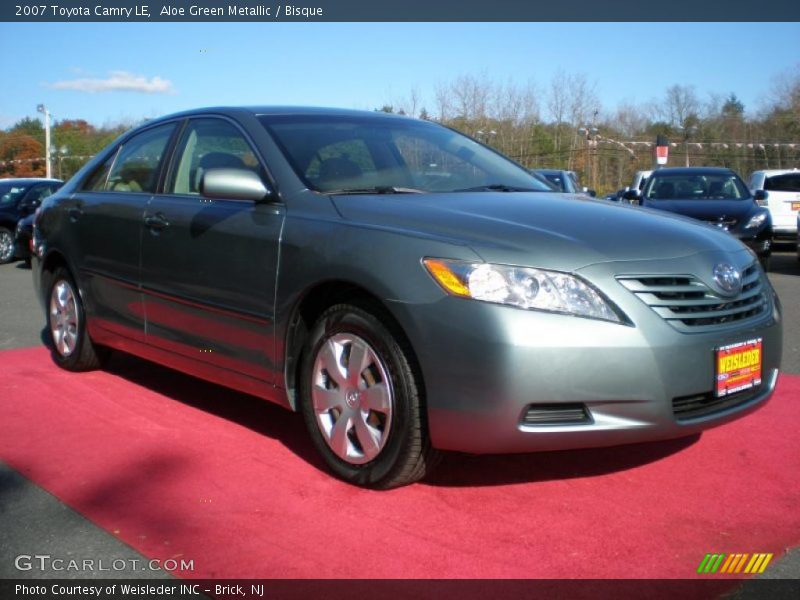 Aloe Green Metallic / Bisque 2007 Toyota Camry LE