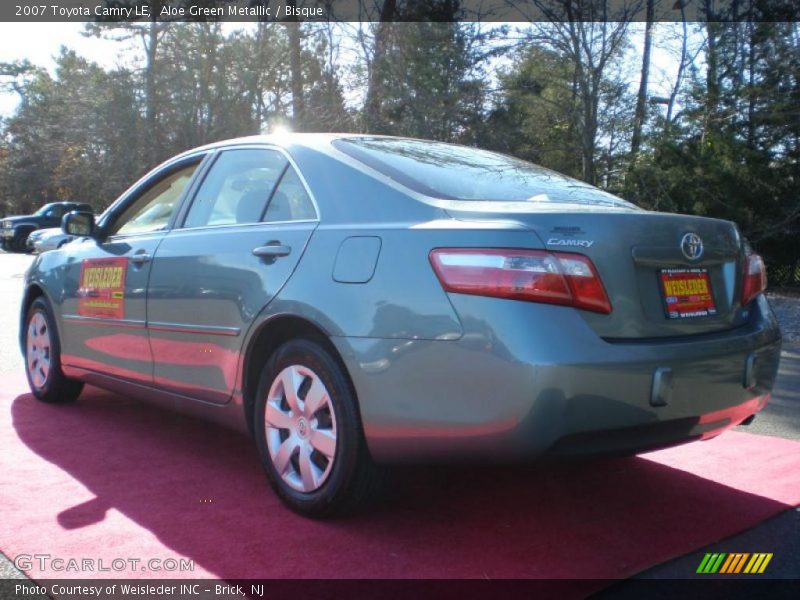 Aloe Green Metallic / Bisque 2007 Toyota Camry LE