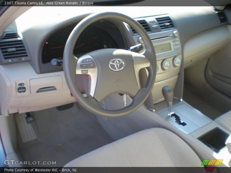 Aloe Green Metallic / Bisque 2007 Toyota Camry LE