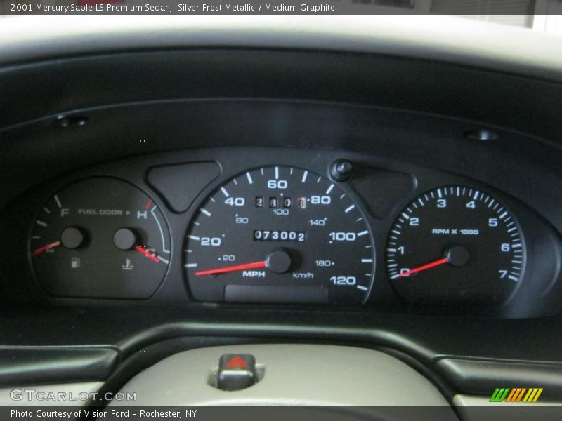 Silver Frost Metallic / Medium Graphite 2001 Mercury Sable LS Premium Sedan