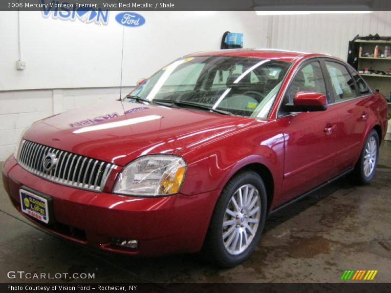 Vivid Red Metallic / Shale 2006 Mercury Montego Premier