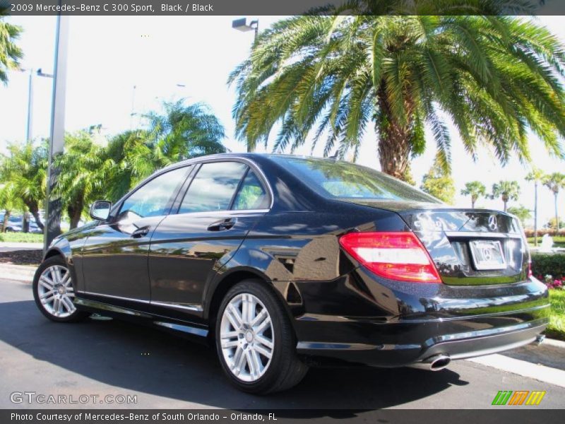 Black / Black 2009 Mercedes-Benz C 300 Sport