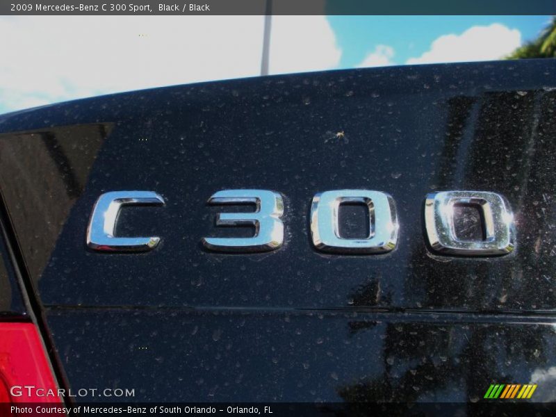 Black / Black 2009 Mercedes-Benz C 300 Sport