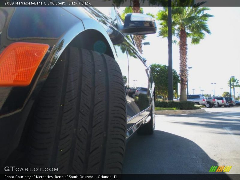 Black / Black 2009 Mercedes-Benz C 300 Sport