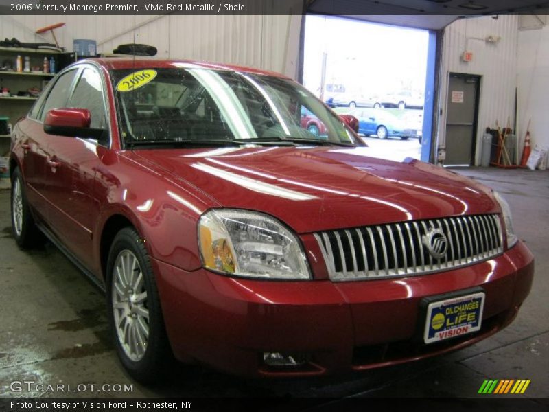 Vivid Red Metallic / Shale 2006 Mercury Montego Premier