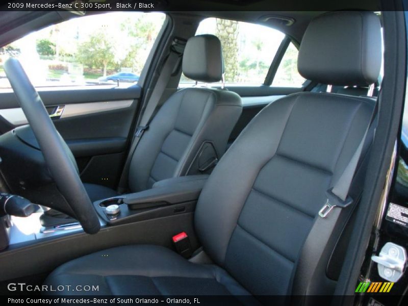 Black / Black 2009 Mercedes-Benz C 300 Sport