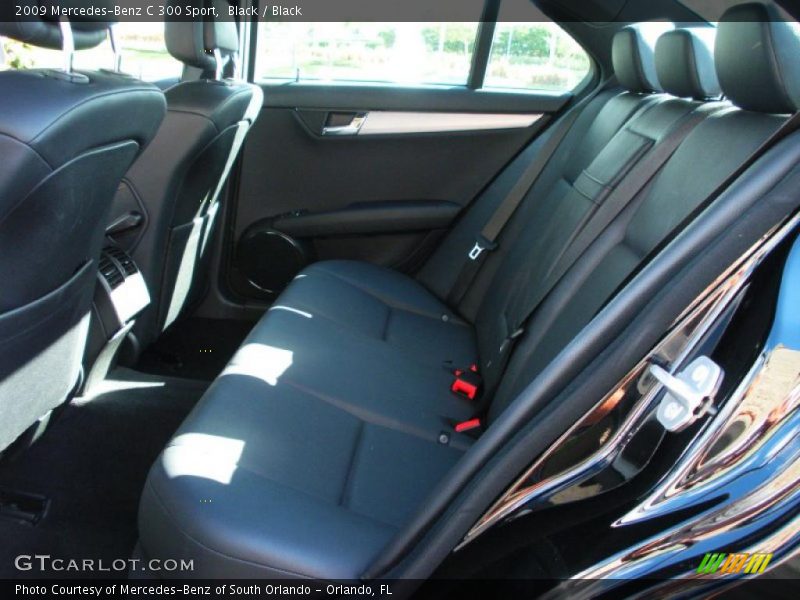 Black / Black 2009 Mercedes-Benz C 300 Sport