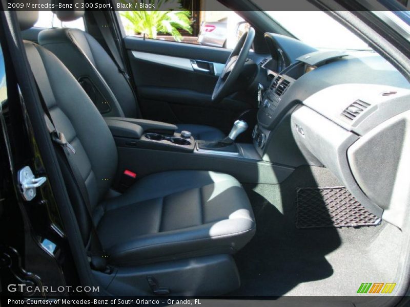 Black / Black 2009 Mercedes-Benz C 300 Sport