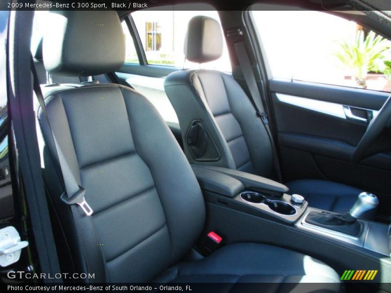 Black / Black 2009 Mercedes-Benz C 300 Sport