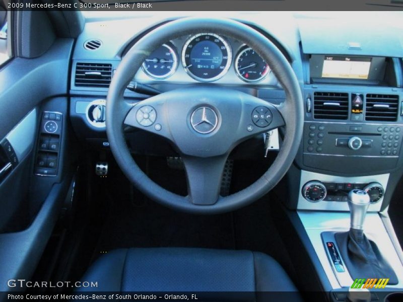 Black / Black 2009 Mercedes-Benz C 300 Sport