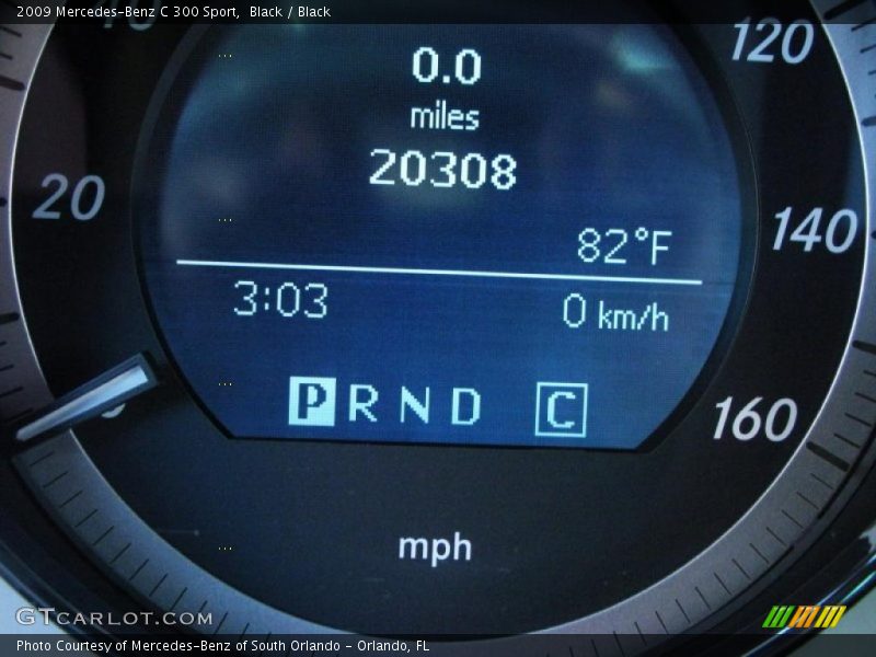 Black / Black 2009 Mercedes-Benz C 300 Sport