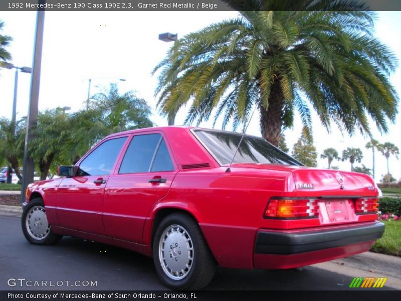  1992 190 Class 190E 2.3 Garnet Red Metallic