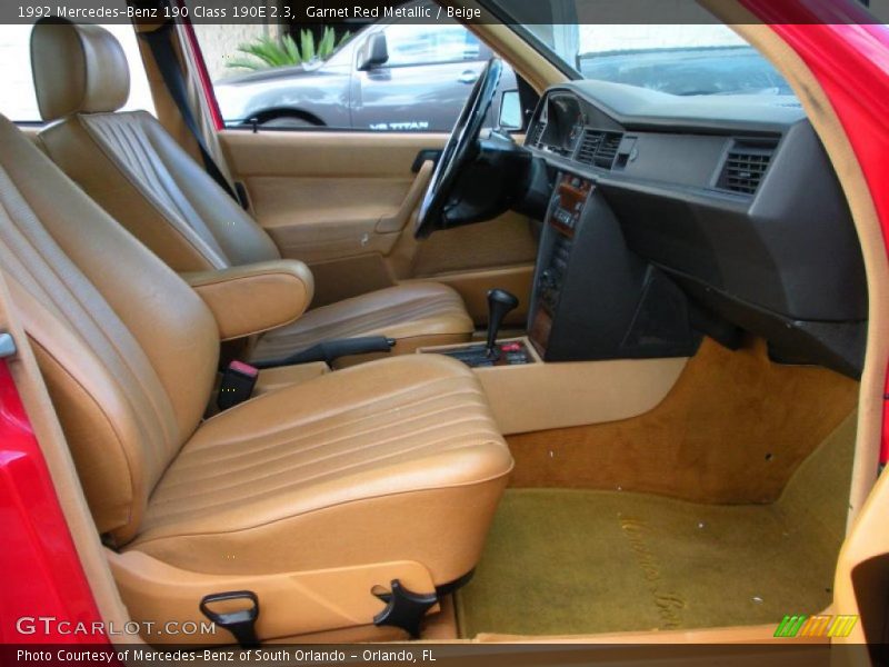  1992 190 Class 190E 2.3 Beige Interior