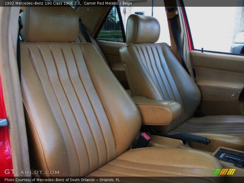  1992 190 Class 190E 2.3 Beige Interior