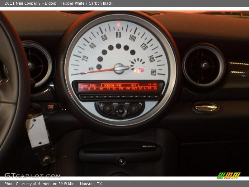 Pepper White / Carbon Black 2011 Mini Cooper S Hardtop