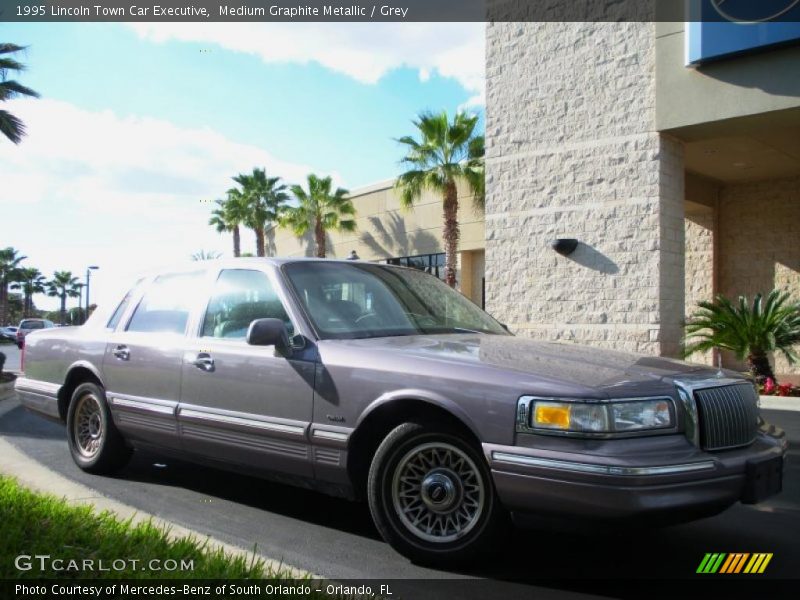 Medium Graphite Metallic / Grey 1995 Lincoln Town Car Executive