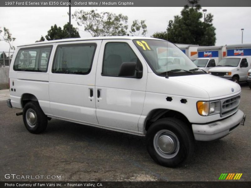 Oxford White / Medium Graphite 1997 Ford E Series Van E350 Cargo