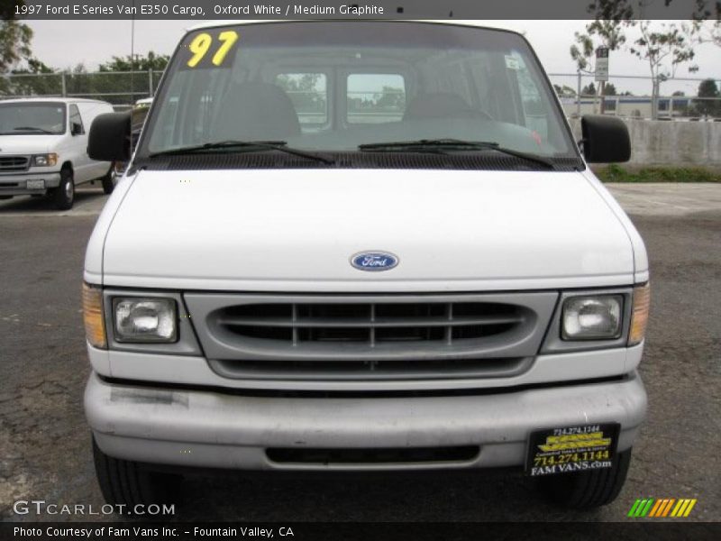 Oxford White / Medium Graphite 1997 Ford E Series Van E350 Cargo