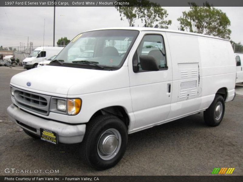 Oxford White / Medium Graphite 1997 Ford E Series Van E350 Cargo