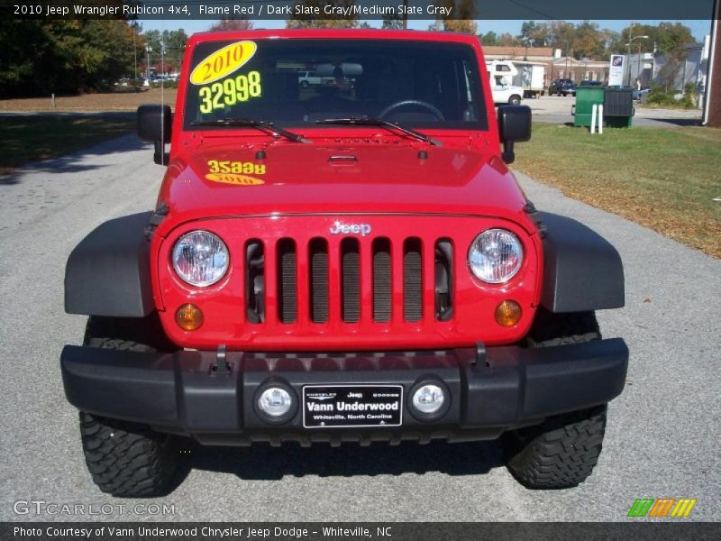 Flame Red / Dark Slate Gray/Medium Slate Gray 2010 Jeep Wrangler Rubicon 4x4