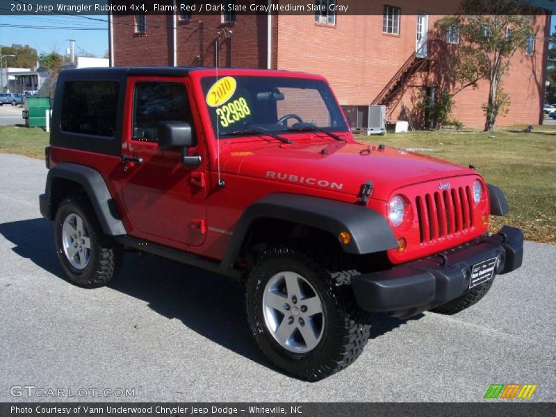 Flame Red / Dark Slate Gray/Medium Slate Gray 2010 Jeep Wrangler Rubicon 4x4
