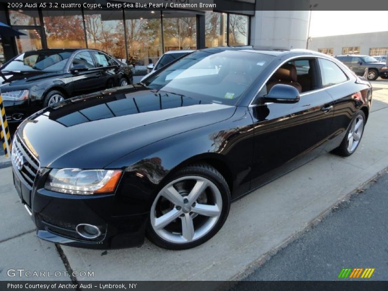 Deep Sea Blue Pearl / Cinnamon Brown 2009 Audi A5 3.2 quattro Coupe
